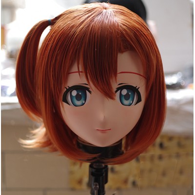 (KM271)Female/Girl Resin 3/4 Head Japanese Cartoon Cosplay Crossdress Kigurumi Mask 